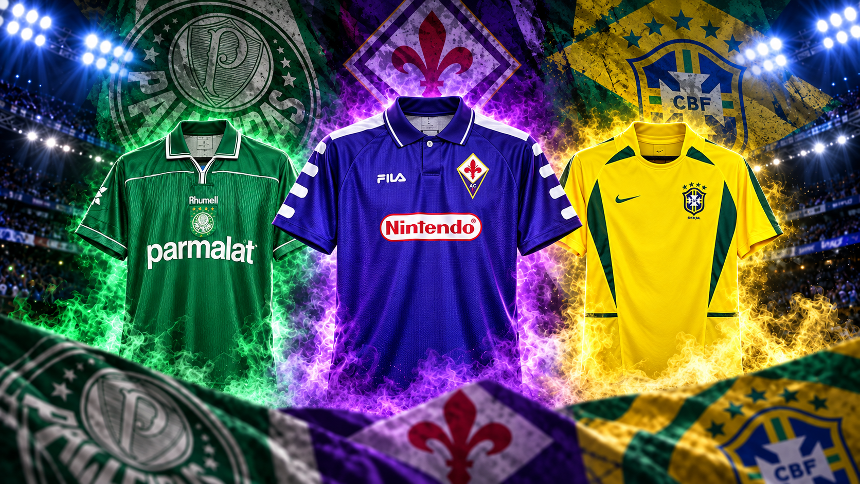 Camisa retrô de futebol